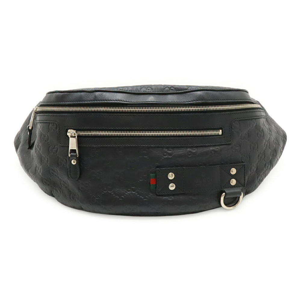 GUCCI Authentic Black Leather Pouch